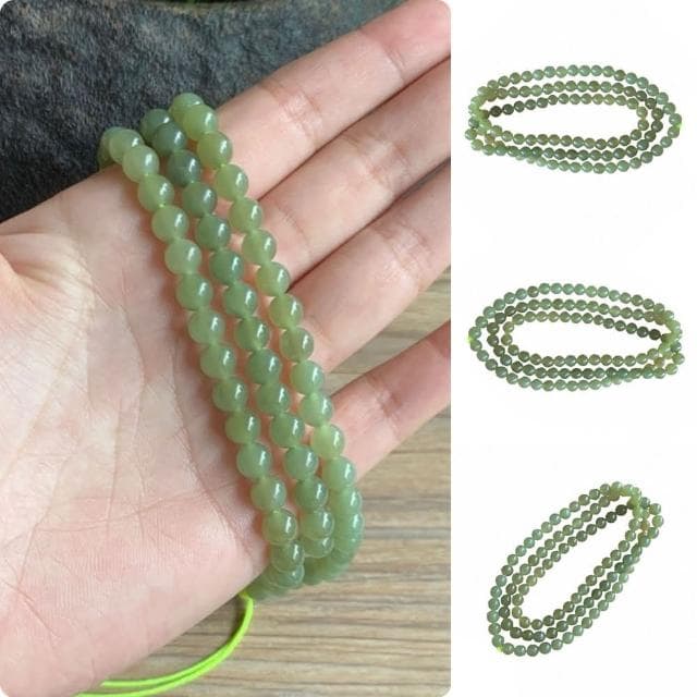 【LEESA】玉項鍊\佛珠手串\和田玉項鍊\串珠項鍊\漸層項鍊\多圈手鍊\疊戴手鍊\長項鍊\保平安\送長輩\禮物