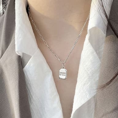 【LEESA】S925純銀項 韓國項鍊 韓款項錬 閨蜜 項鍊 禮品 情侶禮物 網紅項鍊 簡約風格 銀項鍊