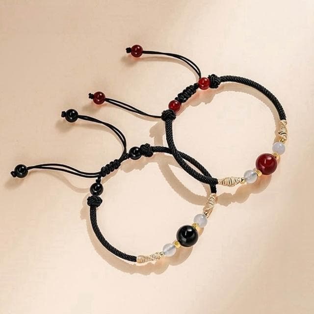 【LEESA】純銀手鍊\925\紅瑪瑙\黑曜石手鍊\情侶手鍊\手鍊\手環\手鍊串珠\閨蜜手鍊\招財手鍊\水晶手鍊\情人節禮物\