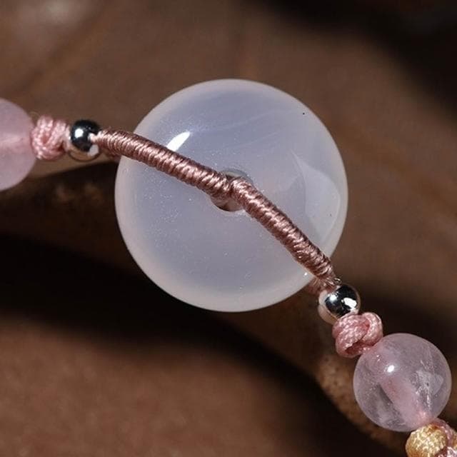 【LEESA】瑪瑙手鍊\手工編織\手繩\平安扣\情侶手鍊\閨蜜手鍊\編織手鍊\手鍊\平安扣手鍊\手鍊女\生日禮物\手環\飾品\