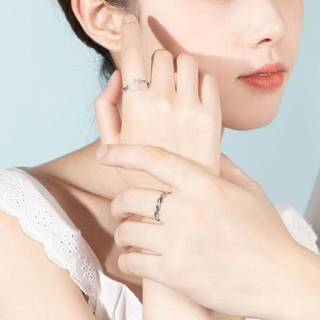 【LEESA】山茶花戒指\飾品\銀飾\純銀戒指\情侶戒指\戒指女\戒指男\S925純銀\小眾設計\簡約\戒指\對戒\情人節禮物