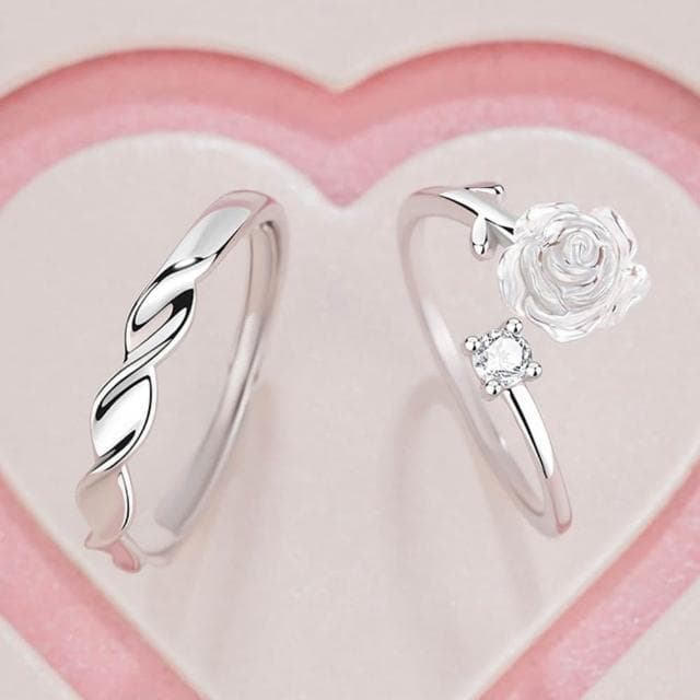 【LEESA】山茶花戒指\飾品\銀飾\純銀戒指\情侶戒指\戒指女\戒指男\S925純銀\小眾設計\簡約\戒指\對戒\情人節禮物