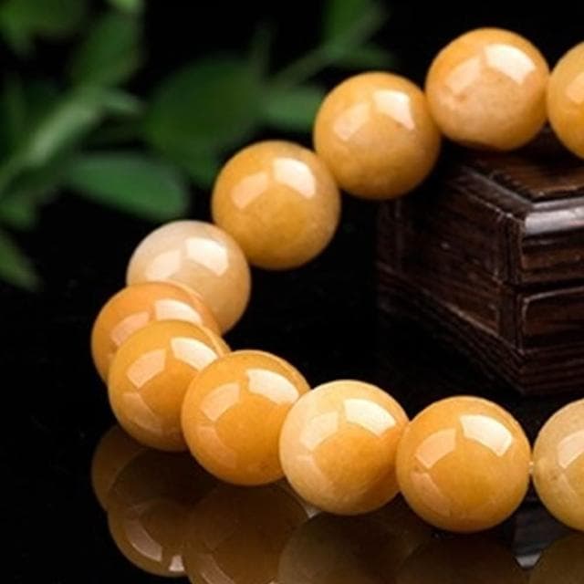 【LEESA】金絲玉\黃玉手鍊\招財納福\招桃花\手鍊串珠\保平安\送媽媽\玉石\手串\手鍊\手環\水晶手鍊\女生生日禮物