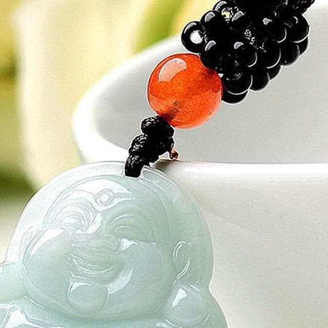 【LEESA】彌勒佛玉墜\玉珮\飾品\翡翠\護身符\招財納福\保平安\玉石項鍊\送媽媽\觀音佛像\項鍊\女生項鍊\吊墜\小禮物