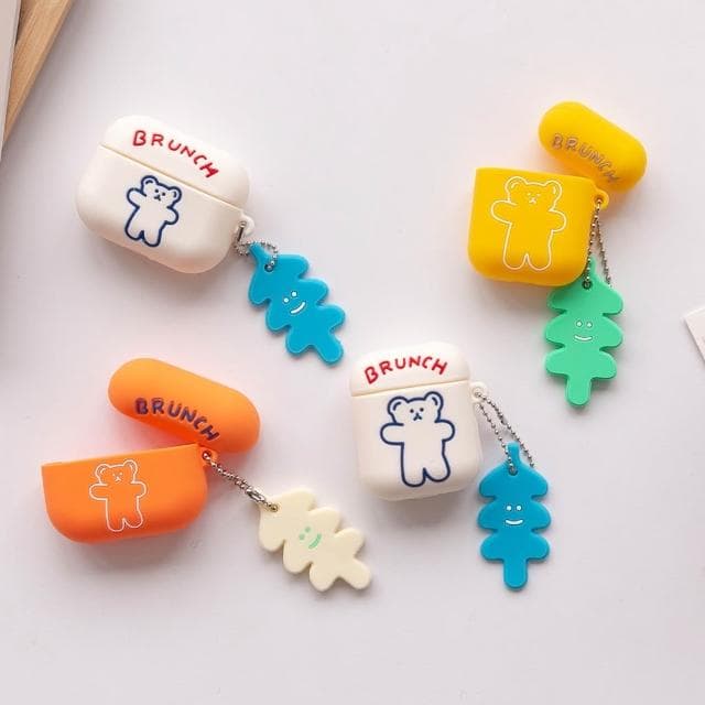 【MUMUSHOP】MUMU TM00275 韓國小熊airpods保護套。1、2代/pro 藍芽耳機殼 蘋果耳機殼 耳機套 無線耳機套