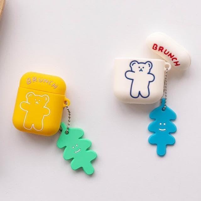 【MUMUSHOP】MUMU TM00275 韓國小熊airpods保護套。1、2代/pro 藍芽耳機殼 蘋果耳機殼 耳機套 無線耳機套