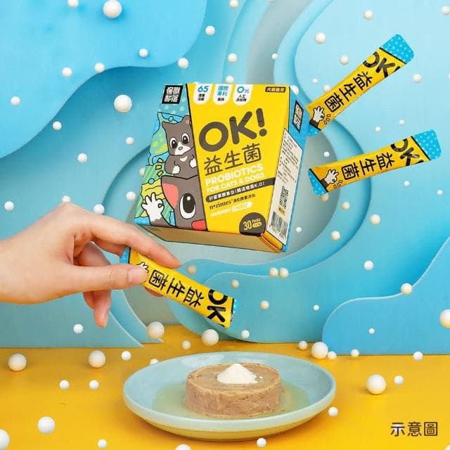 【怪獸部落】litomon ok 益生菌 1.5g*30包/盒(寵物保養品 犬貓保養品)