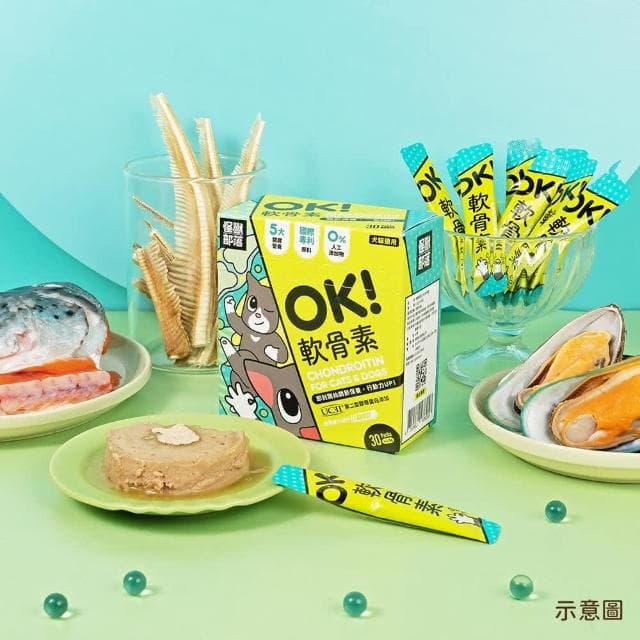 【怪獸部落】litomon ok 軟骨素 1.5g*30包/盒(寵物保養品 犬貓保養品)
