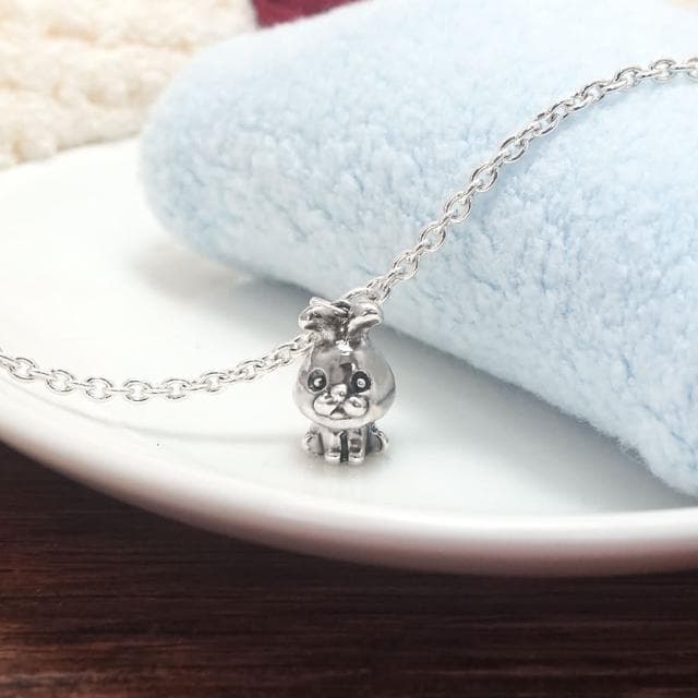 【ART64】純銀兒童手鍊/寶寶手鍊 彌月禮/生日禮物推薦 鴻兔大展 兔寶寶造型 細版