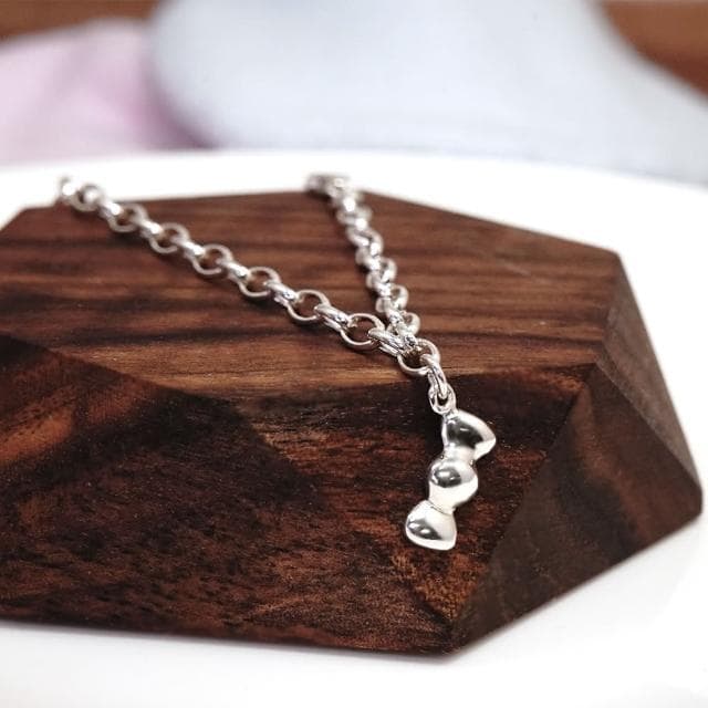 【ART64】純銀兒童手鍊 彌月禮物/生日禮物推薦 蝴蝶結糖果 新生兒/寶寶手鍊