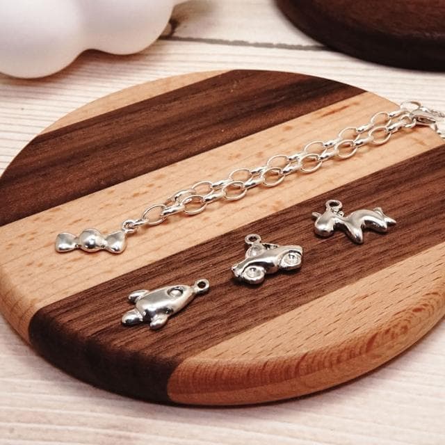 【ART64】純銀兒童手鍊 彌月禮物/生日禮物推薦 幸運小汽車 新生兒/寶寶手鍊