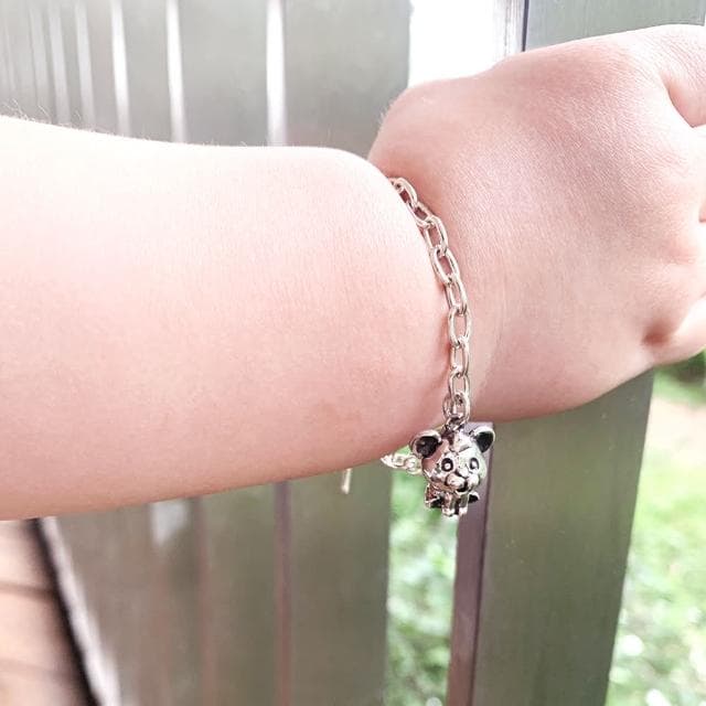 【ART64】純銀兒童手鍊/寶寶手鍊 彌月禮/生日禮物推薦 鼠報吉祥 鼠寶寶造型 寬版