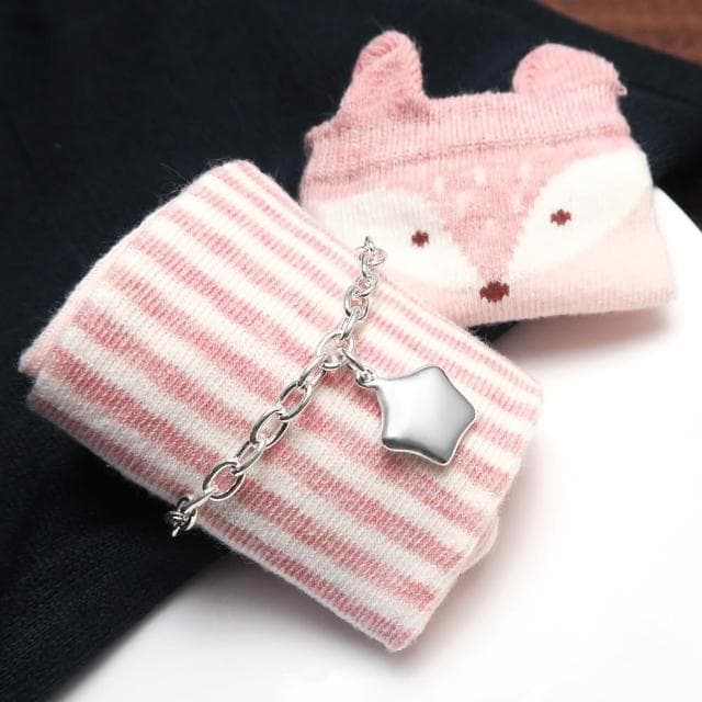 【ART64】純銀兒童手鍊/寶寶手鍊 生日/滿月/彌月禮物推薦 小星星造型 寬版