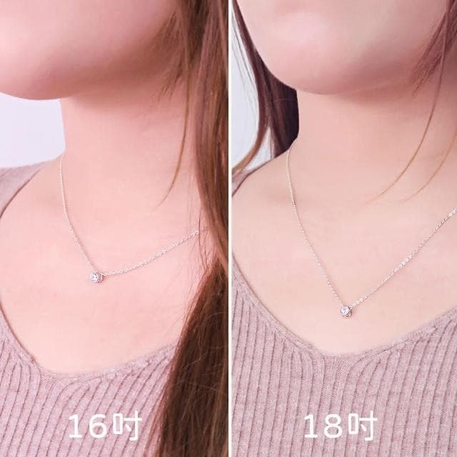 【ART64】銀河星芒 圓形小鑽 純銀項鍊(925純銀 女生項鍊 女生禮物 母親節禮物 16吋/18吋可選)