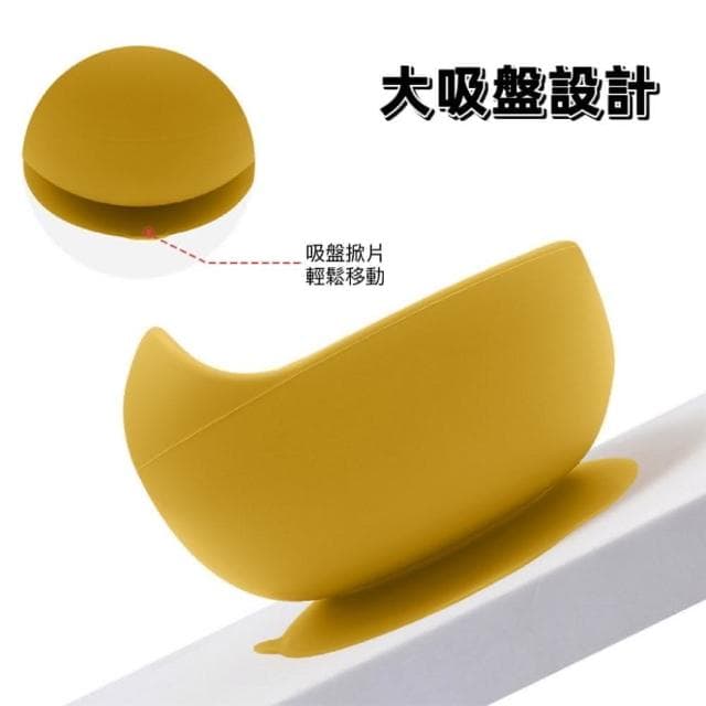 吸盤蝸牛碗(兒童餐具 矽膠餐具 耐熱吸盤碗 寶寶碗 學習碗)