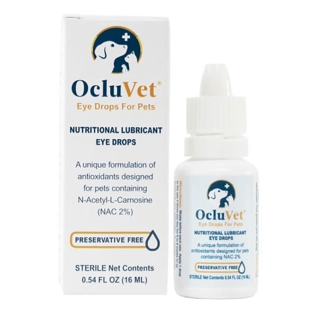 【OcluVet 歐可明】歐可明 OcluVet 寵物用 眼睛保健品 寵物專用眼睛保養液 16ml  代理商公司貨雷射防偽貼紙  貓狗專用 犬貓護眼