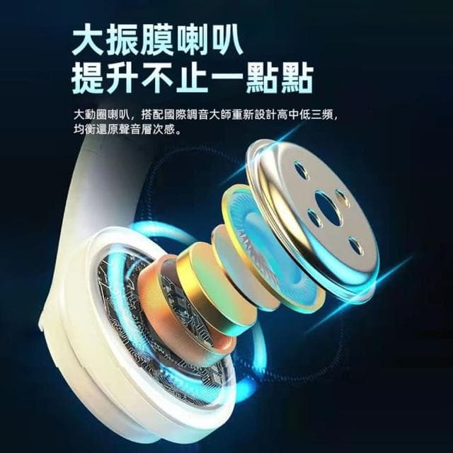 【D.studio】韓版發光無線頭帶式藍芽耳機可通話折疊插卡 藍牙耳機 無線耳機 頭戴耳機  BH3