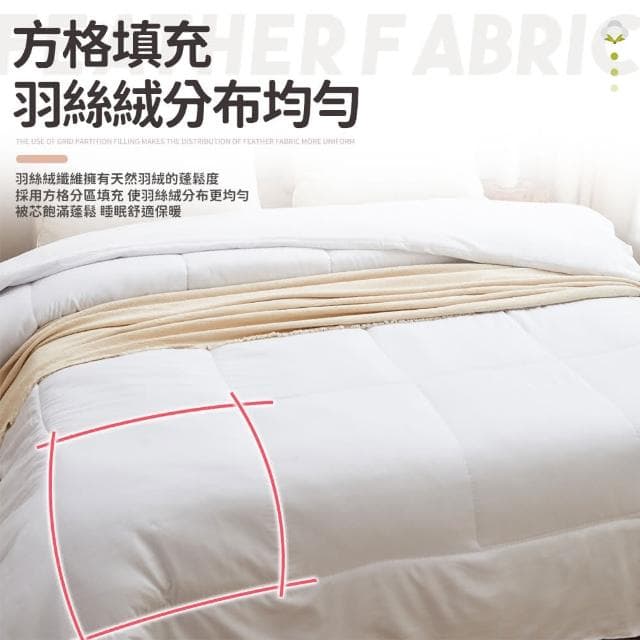 【同闆購物】蘭精頂級天絲羽絲絨被-雙人(台灣製  蘭精頂級天絲羽絲絨被 羽絲絨被 冬被 被子 雙人 棉被)