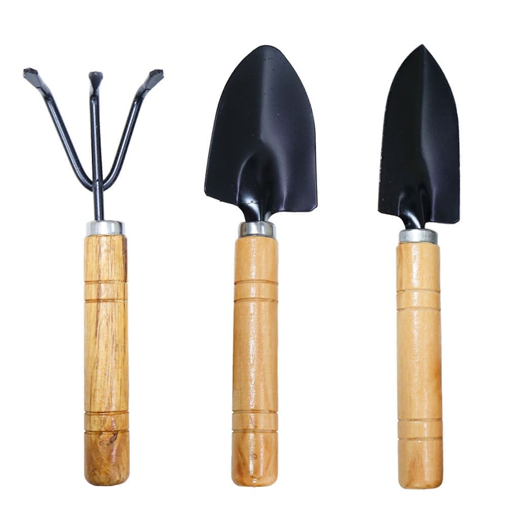 園藝鏟子三件組合(多肉植物  園藝工具 耙子 鏟子 小鏟子 換土 迷你鏟 多肉工具 盆栽 種植 植物 鬆土)