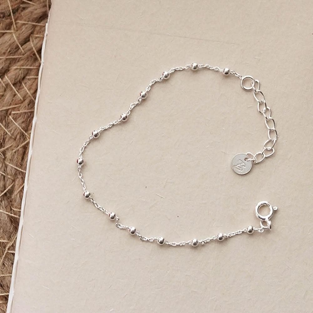 【BLUMA】母女姊妹手鍊 心情點滴圓珠純銀手鍊 女生手鏈 極簡細緻優雅 兒童禮物 飾品禮盒 