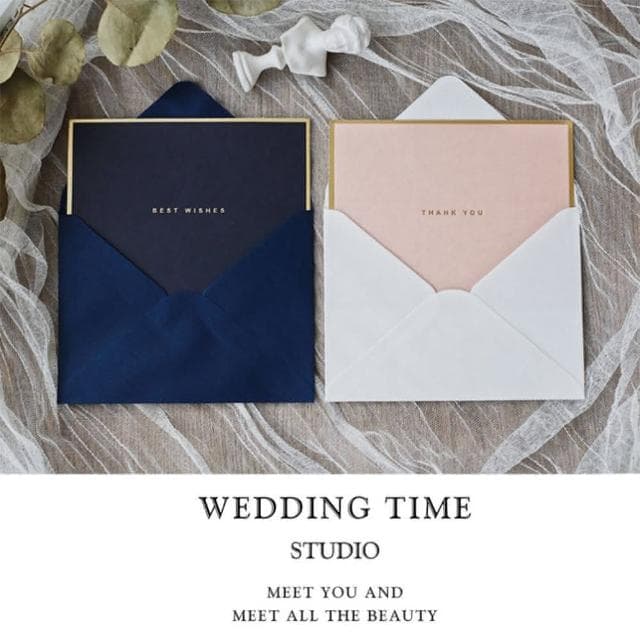 燙金邊祝福卡 20入(卡片 萬用卡片 生日卡片 粉色卡片 感謝卡片 通用卡片)