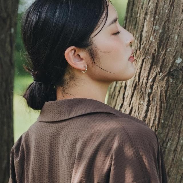 【BONNY & READ】TIMU聯名款/純銀  藤蔓莊園耳環  S925低敏 純銀 圈圈耳環 聯名款