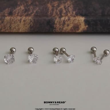 【BONNY & READ】[純銀] 永恆象徵耳環 / 3 size