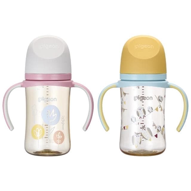 【Pigeon 貝親】第三代母乳實感PPSU握把奶瓶240ml(貝親奶瓶/寬口奶瓶/PPSU奶瓶；寶寶共和國)