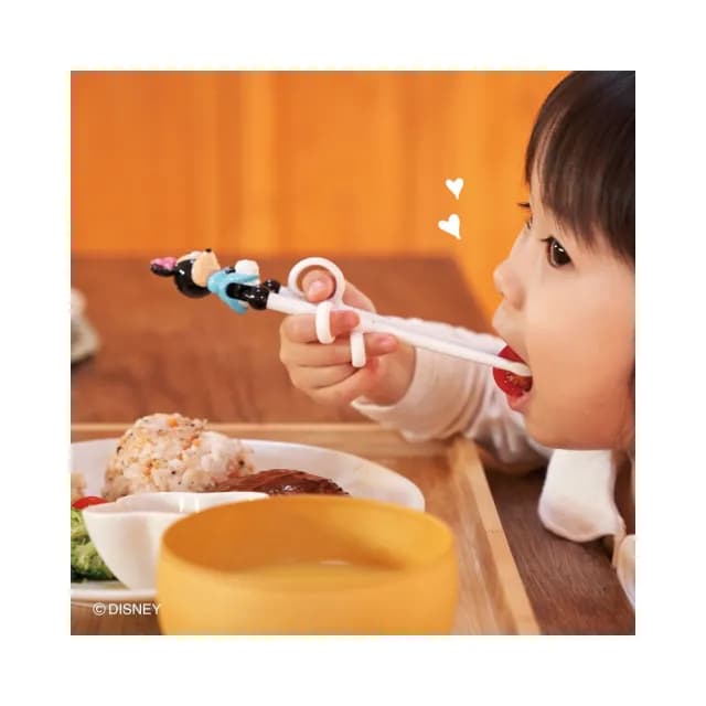 【EDISON 愛迪生】兒童3D學習筷-米奇/米妮/維尼 左右手學習餐具/兒童筷子(寶寶共和國)