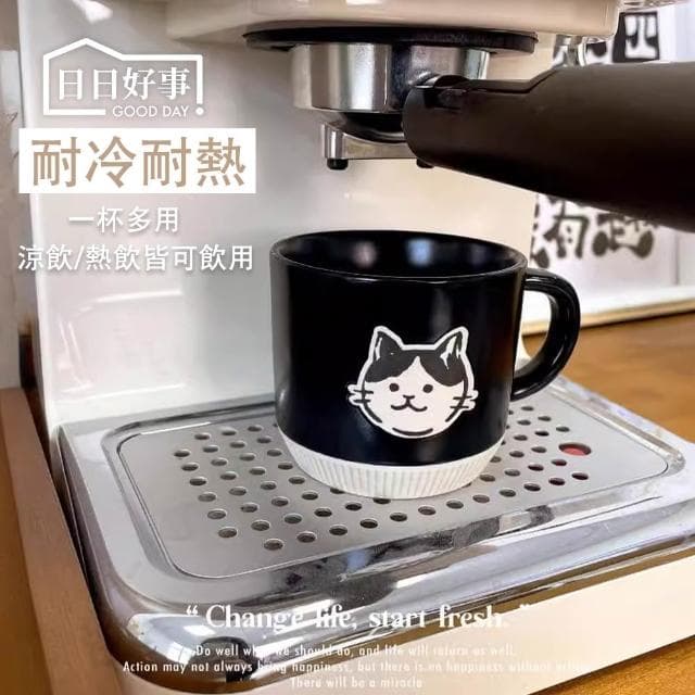 貓咪陶瓷馬克杯 玻璃杯 馬克杯 水杯 復古杯 咖啡杯 牛奶杯 早餐杯 下午茶杯 拿鐵馬克杯 情侶杯 禮物