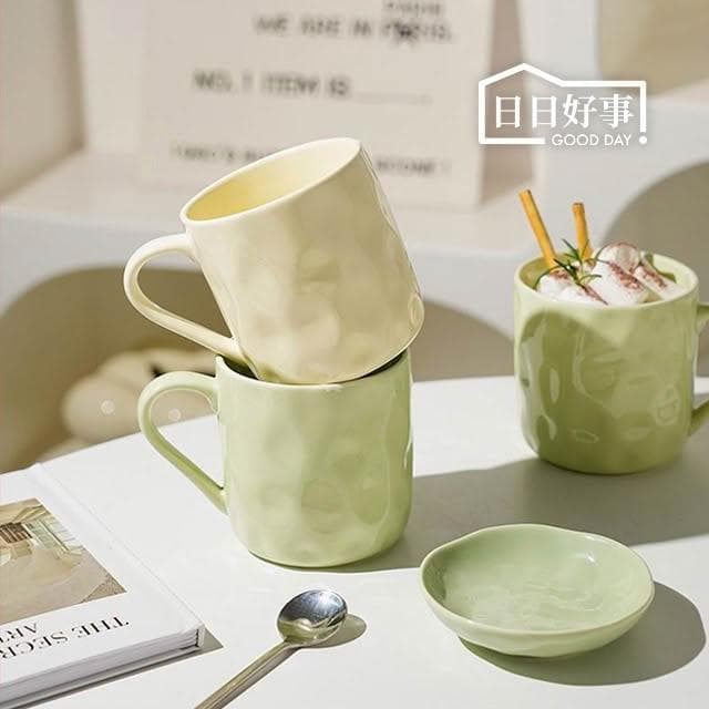 奶油色馬克杯 陶瓷 馬克杯 杯子 馬克杯 禮物 水杯 茶杯 熱茶杯 茶杯 情侶杯 拿鐵馬克杯 陶瓷杯