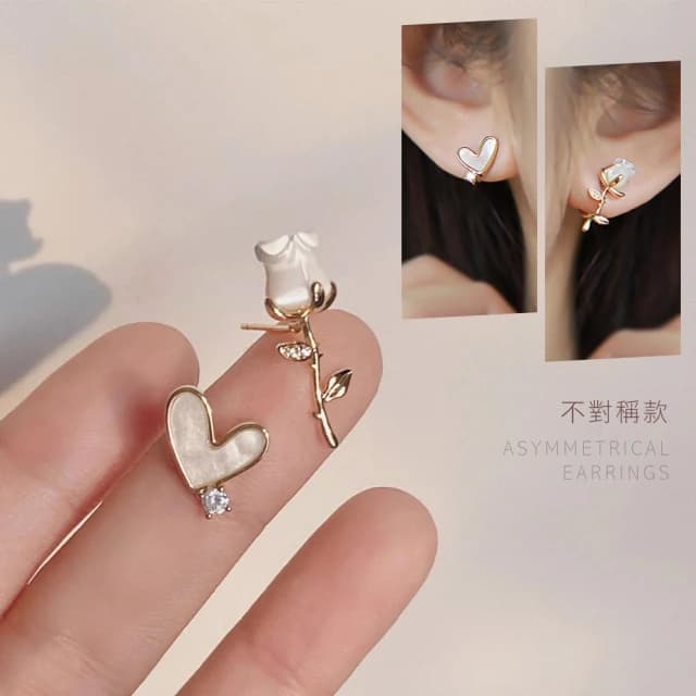 925純銀法式耳環｜925銀針 純銀耳針 銀針耳環 水鑽 珍珠 耳釘耳飾 飾品 韓系耳環 質感 女生耳環 流行百搭耳環