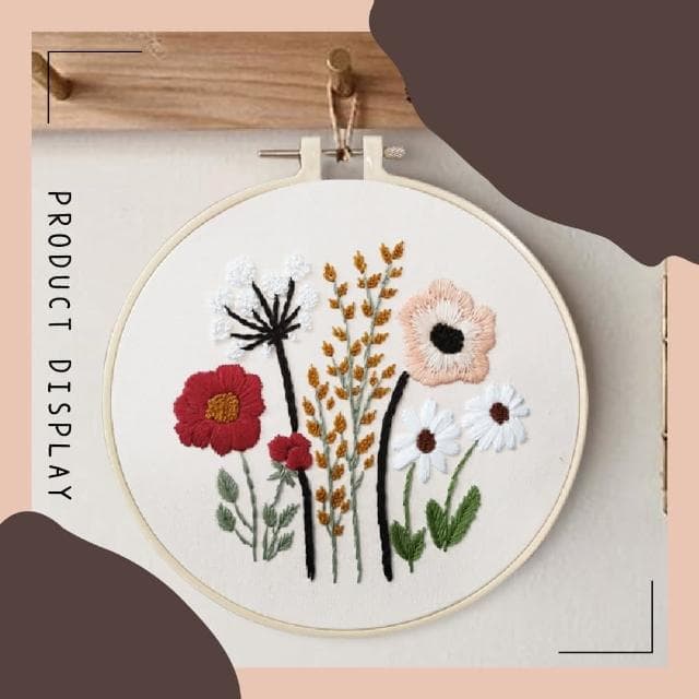 【蕉蕉購物】DIY刺繡十字繡手做材料包附工具教學 美術 美勞 手工藝 縫紉包 刺繡包 手作DIY 交換禮物
