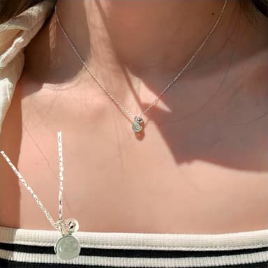 【KT DADA】項鍊女 925 純銀項鍊 水晶項鍊 女生項鍊 歐美項鍊 飾品 禮物閨蜜 女友生日禮物 開運 桃花 招財