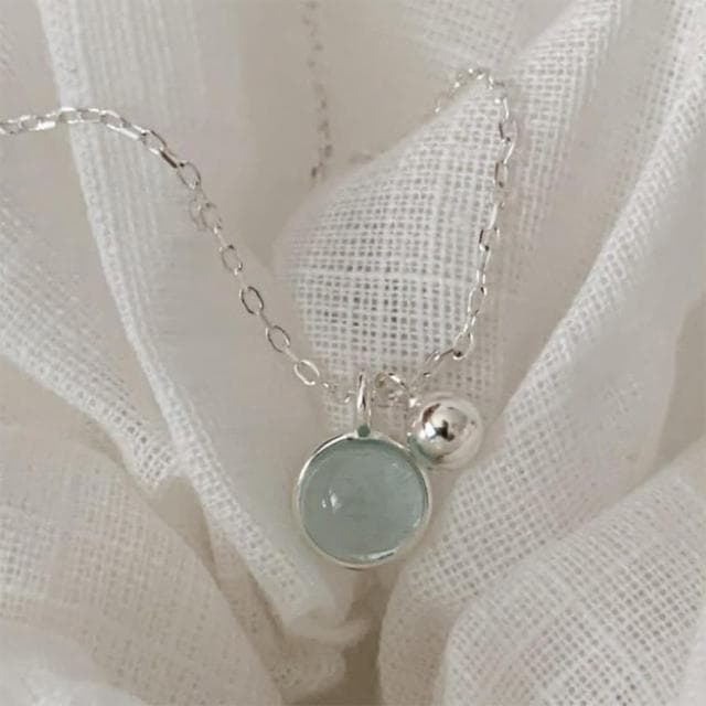 【KT DADA】項鍊女 925 純銀項鍊 水晶項鍊 女生項鍊 歐美項鍊 飾品 禮物閨蜜 女友生日禮物 開運 桃花 招財