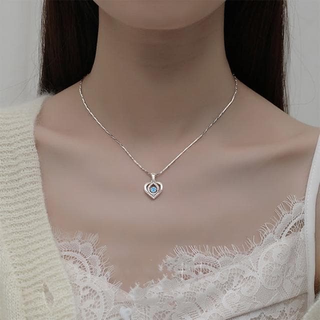 【MoonDy】愛心項鍊 簍空造型項鍊 生日禮物 銀飾品 女生項鍊 小禮物 閨蜜項鍊 女生禮物 鏤空項鍊 純銀項鍊
