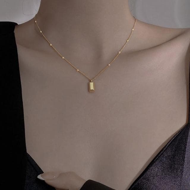 【MoonDy】女生項鍊 招財項鍊 金色項鍊 銀項鍊 韓國項鍊 小飾品 小禮物 女生禮物 純銀項鍊 銀飾 銀鍊