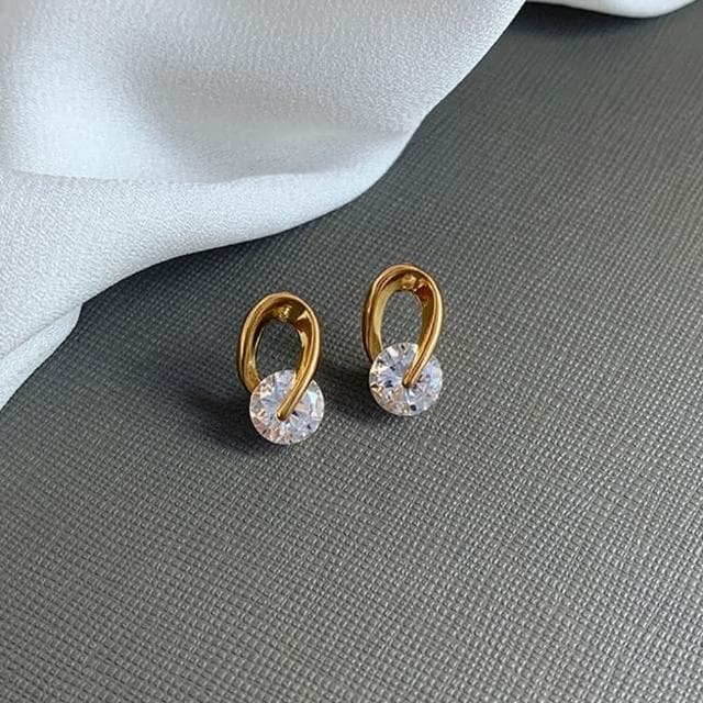 【MoonDy】韓國耳環 歐美耳環 日系耳環 生日禮物 圈圈耳環 旋轉耳環 韓國飾品 情人節禮物 閨蜜耳環