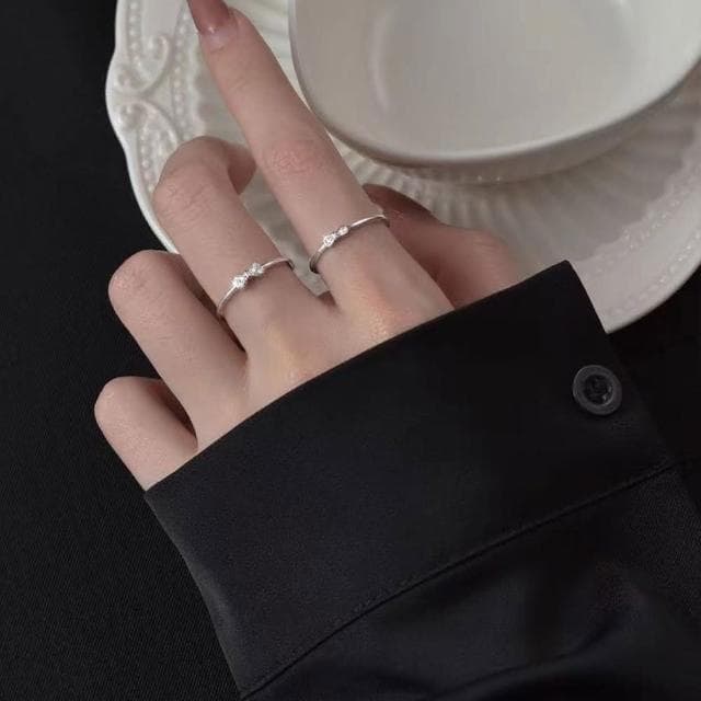 【MoonDy】戒指 生日禮物 純銀戒指 蝴蝶結戒指 銀戒指 指環 個性戒指 可愛戒指 韓國戒指 日系戒指