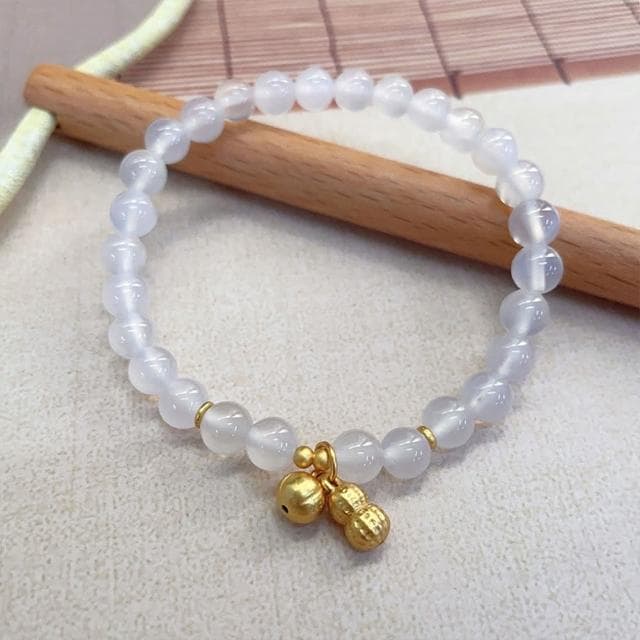 【MoonDy】生日禮物 手環 手串 瑪瑙手鍊 轉運手鏈 手飾 純銀手鍊 招財手鏈 手鏈女 花生吊飾 新中式手鍊