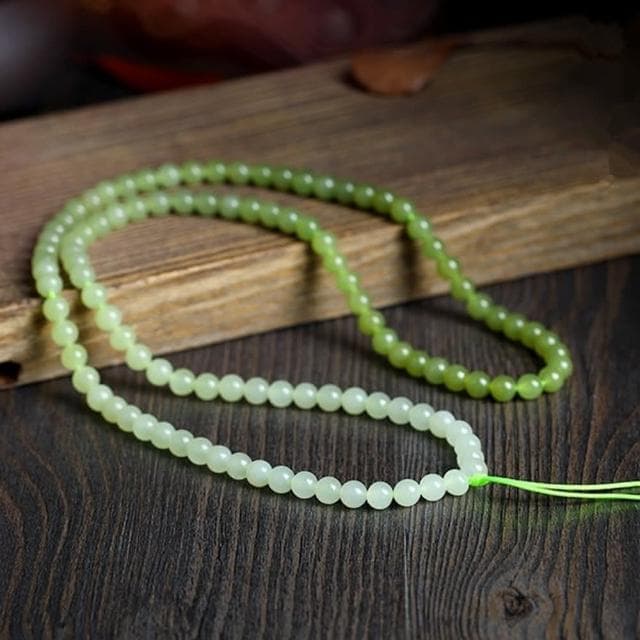 【MoonDy】玉項鍊 漸層項鍊 多圈手鍊 疊戴手鍊 佛珠手串 和田玉項鍊 串珠項鍊 長項鍊 保平安 送長輩 禮物