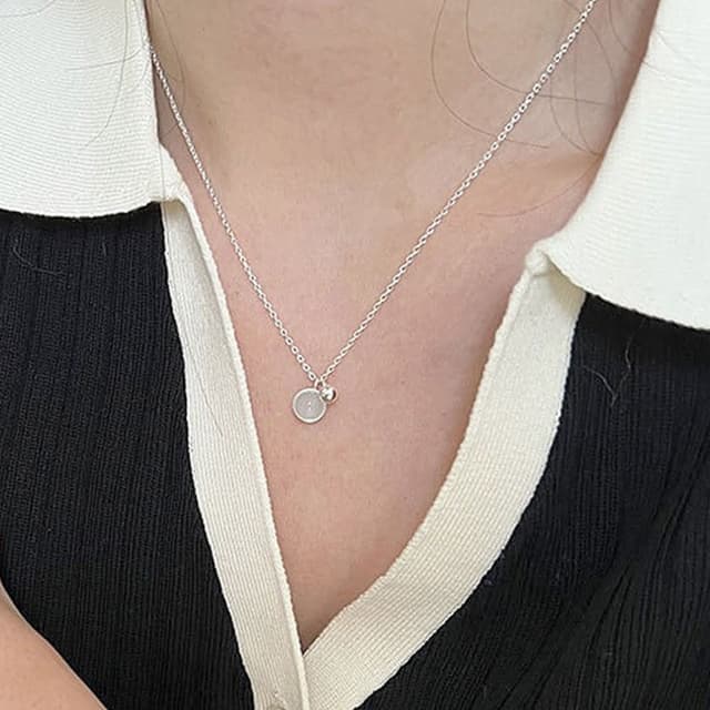 【MoonDy】項鍊女 925 純銀項鍊 水晶項鍊 女生項鍊 歐美項鍊 飾品 禮物閨蜜 女友生日禮物 開運