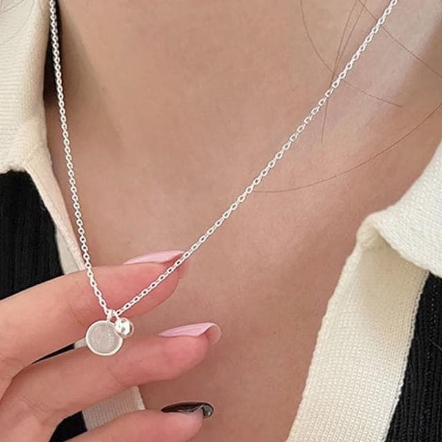 【MoonDy】項鍊女 925 純銀項鍊 水晶項鍊 女生項鍊 歐美項鍊 飾品 禮物閨蜜 女友生日禮物 開運