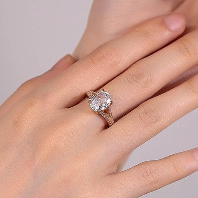 【MoonDy】女戒指 高級感飾品 玫瑰金戒指 銀戒 生日禮物 高碳石戒指 送長輩 冰花切戒 專櫃品質 蛋形戒 禮物