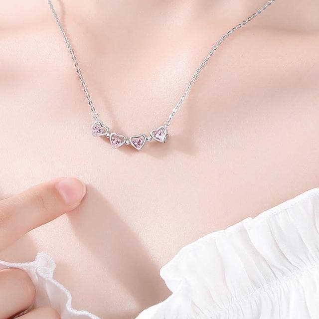 【KT DADA】鎖骨鍊 玫瑰金項鍊生日禮物四葉草項鍊 幸運草項鍊 愛心項鍊 純銀項鍊 鋯石項鍊 精品項鍊