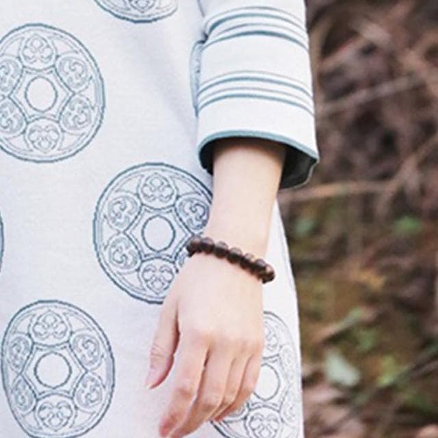 【MoonDy】沉香手串 黑油老料手鍊 開運手鍊 招貴人 生日禮物 圓珠手鍊 佛珠 送長輩 保平安 避邪手鍊