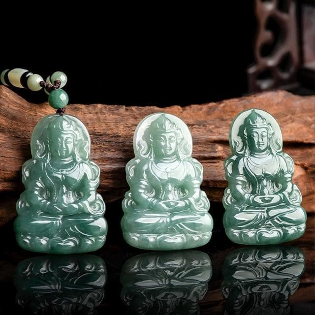 【MoonDy】翡翠項鍊 天然緬甸A貨 翡翠度母觀音 高檔翡翠 掛件 招財 富貴 油青冰種 玉石 玉石吊墜 玉墜 吊墜項鍊 禮物
