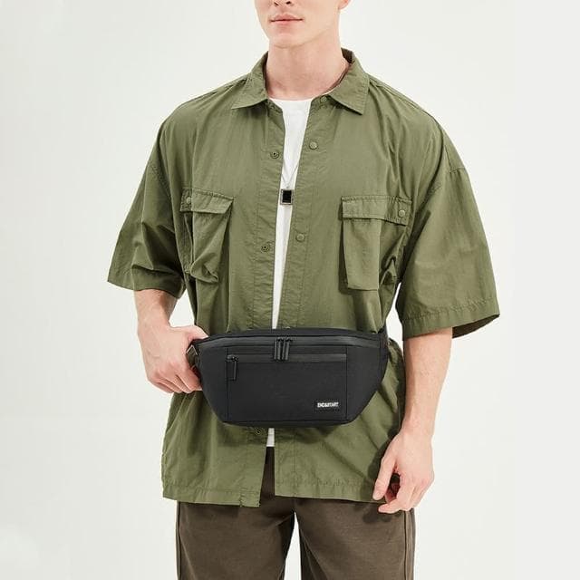 【MoonDy】包包 腰包 胸包 斜背包 牛津包包 黑色包包 運動胸包 日系小包 攜便包 大容量小包包 生日禮物 男包包 送禮