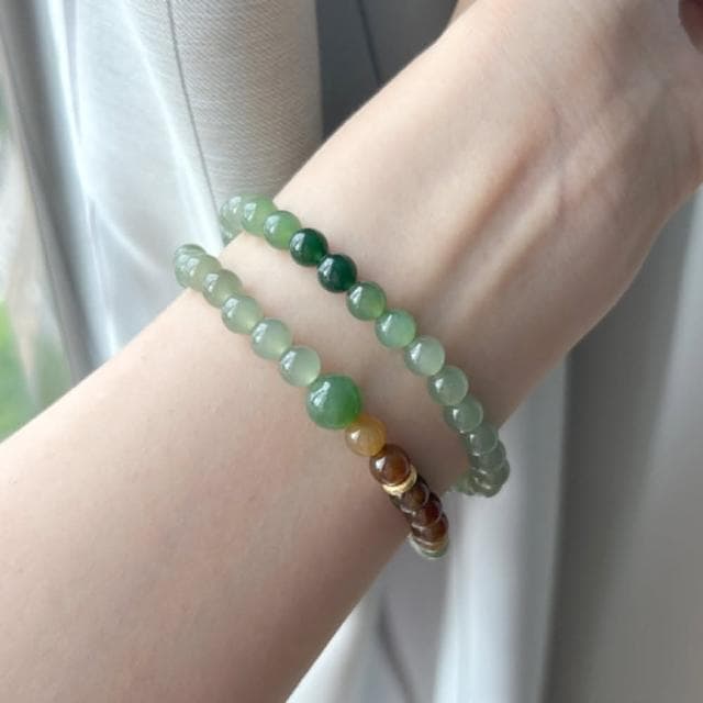 【MoonDy】手鍊 手環 手串 和田玉手串 圓珠手鍊 玉手鍊 保平安 驅邪納福 漸變手鍊 碧玉手串 送長輩 送女生 生日禮物