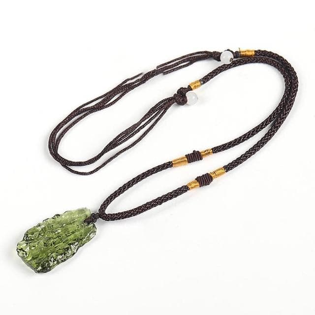 【KT DADA】隕石玻璃項鍊 琉璃項鍊 原石項鍊 項鍊 配飾 隨形石項鍊 情侶項鍊 吊墜項鍊  長輩禮物